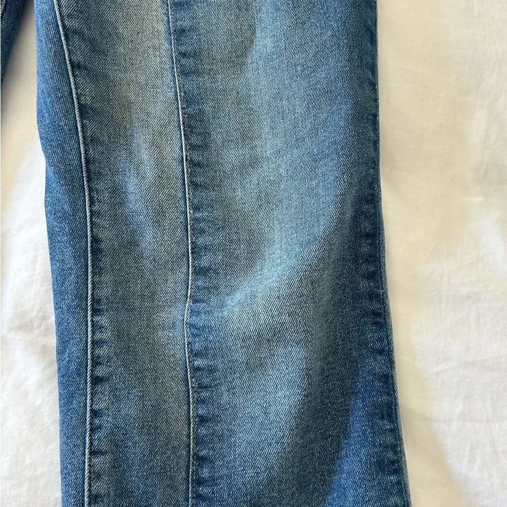 DL1961 Jeans Blue Patti Straight Patchwork High Rise Vintage Ankle - Picture 6 of 6